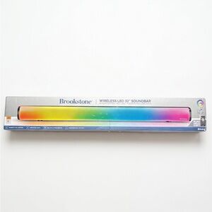 Brookstone Rainbow Wireless LED Soundbar —NWT